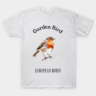 Garden Bird European Robin T-Shirt